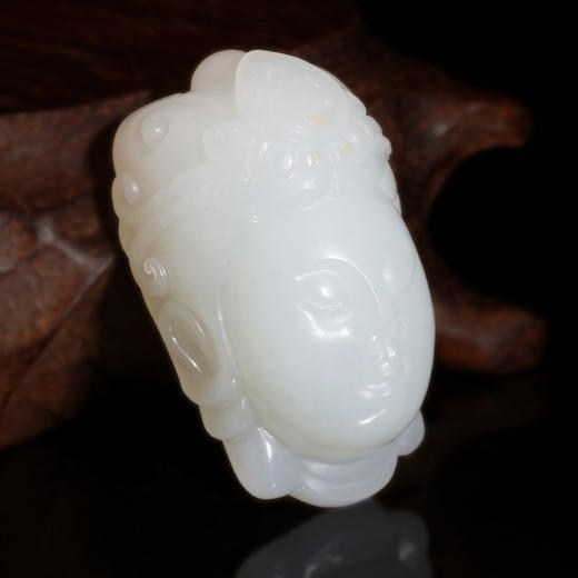 和田玉（羊脂玉）挂件--佛头 28.77g 商品图1