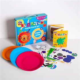 创意纸盘贴画幼儿园亲子手工礼盒