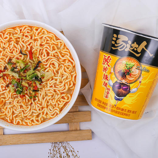 G203汤达人|酸辣豚骨面桶装泡面90g/杯 商品图2