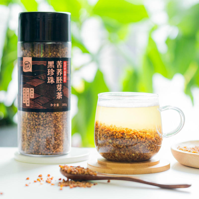 【买一送一】高山苦荞茶,黑珍珠苦荞茶泡茶,麦香黑苦荞茶干吃,荞香