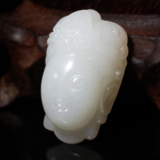和田玉（羊脂玉）挂件--佛头 28.77g 商品图2