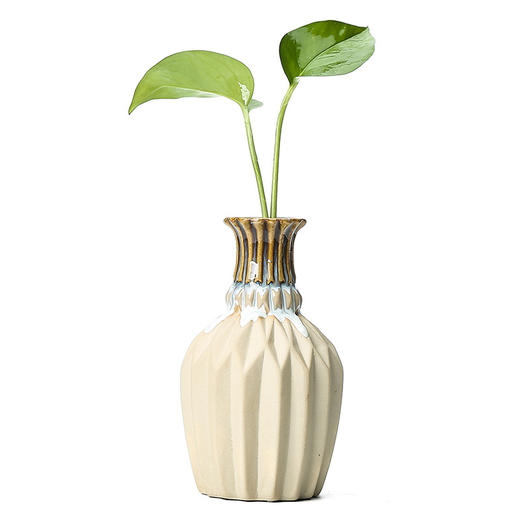 窑变水培植物陶瓷花瓶干花复古小花插客厅酒吧家居创意摆件小花瓶 商品图4