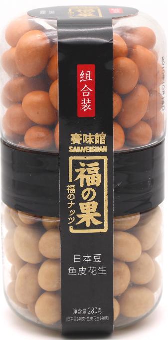 赛味馆福果（日本豆+鱼皮花生）280g 商品图0