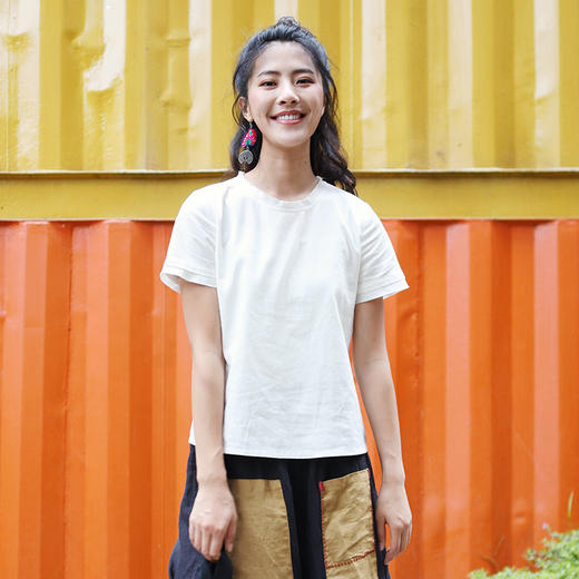 白羽毛边短袖T恤 | 夏季内搭必备 商品图2