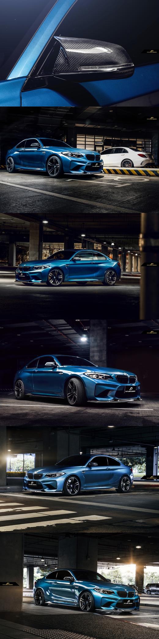BMW 宝马F87 M2 牛角款  碳纤维后视镜 替换式 商品图1