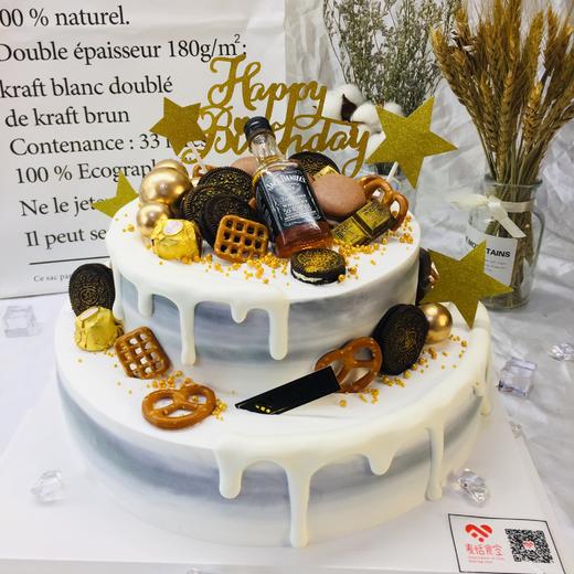 轻奢蛋糕（图中不使用金粉） 商品图0