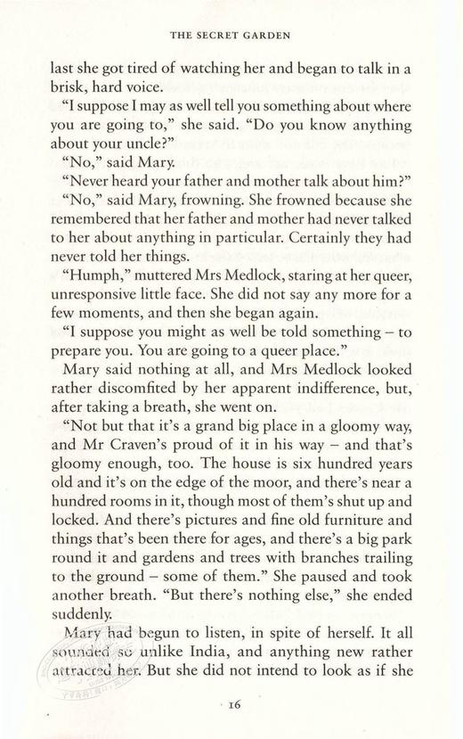 【中商原版】秘密花园 英文原版 The Secret Garden 儿童文学经典 儿童小说 商品图3