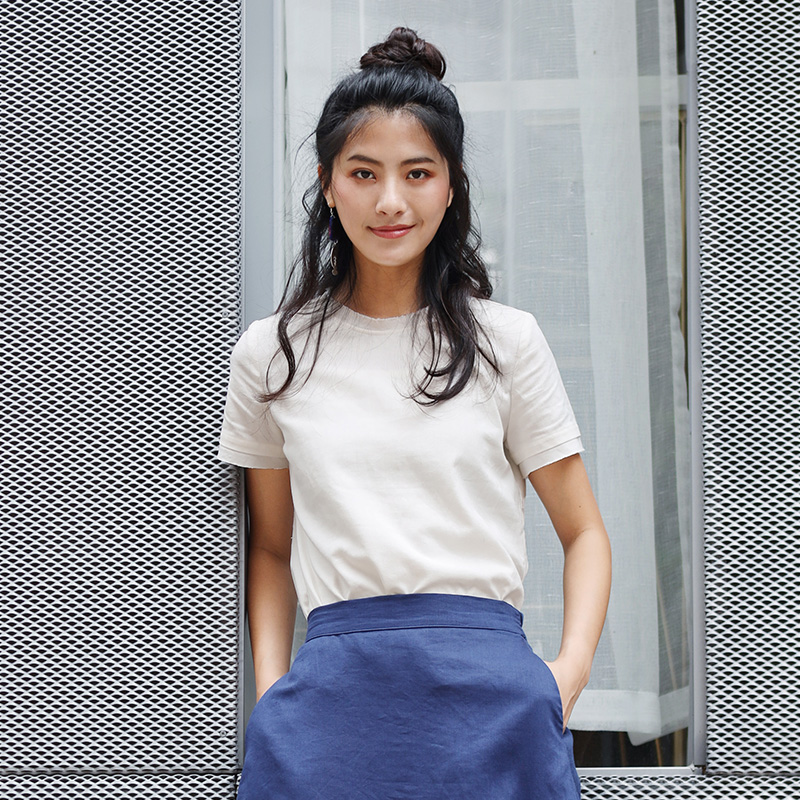 白羽毛边短袖T恤 | 夏季内搭必备