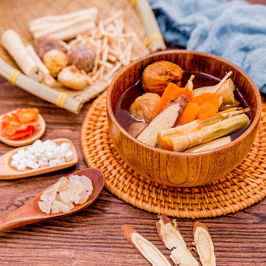 【买2送山楂片一包】竹蔗茅根水 自然集汤料包 即拆即煮广府经典糖水  130g*2包 商品图2