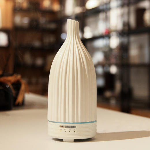 area aroma艾瑞尔香氛陶瓷竖纹长嘴水养仪香薰机加湿器丽枫酒店相近款 商品图4