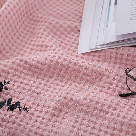 水洗华夫格盖毯春夏薄款亲子款夏凉毯纯棉四季通用儿童夏季空调毯