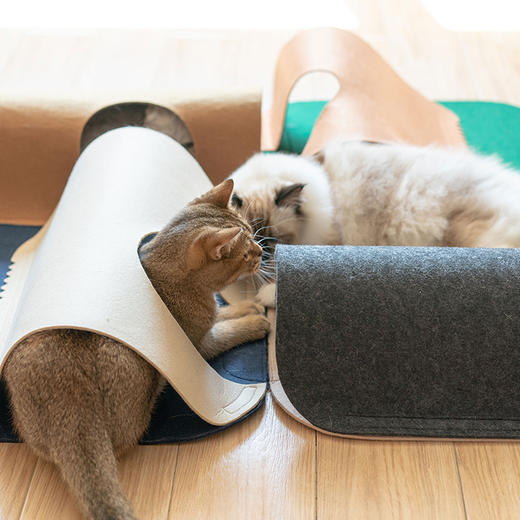 pidan宠物跑道地毯可拆洗猫咪玩耍垫子【一套4张】 商品图2