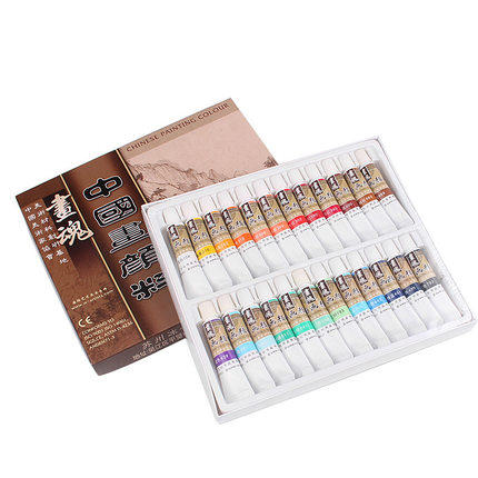 马蒂斯画魂书法国画水墨 12色 18色 24色 铝管 中国画颜料套装 商品图2