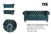 NS家居nsfurniture软包拉点布艺三人位沙发NSSF-5137-200 KD 商品缩略图4