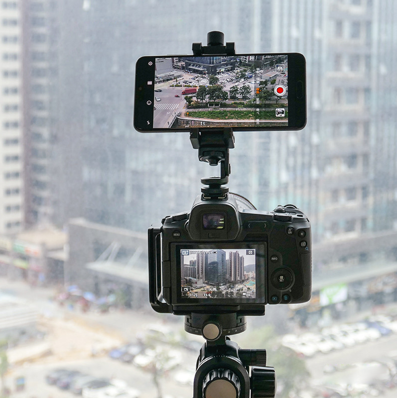 狼族优选 | 精品手机夹 可收纳 自带快装板 热靴阻尼云台 延时摄影自拍神器