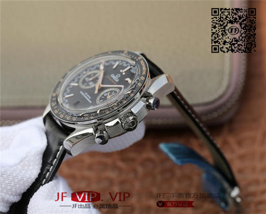 欧米茄赛车计时码表【SPEEDMASTER】采用7750改欧米茄9900计时机芯。男士腕表，皮表带，自动机械机芯，透底。 商品图5