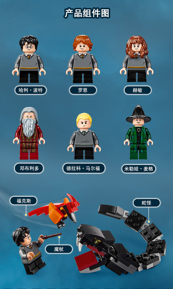 乐高哈利波特系列75954霍格沃茨城堡lego积木玩具