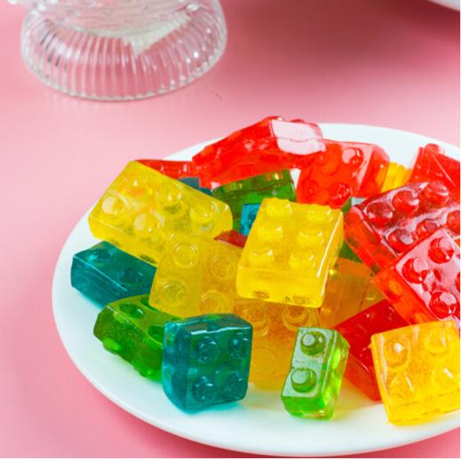 金多多amos阿麦斯4d积木果汁软糖72g8包盒