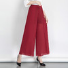 MQ  17581904垂感宽松高腰雪纺阔腿裤 商品缩略图2