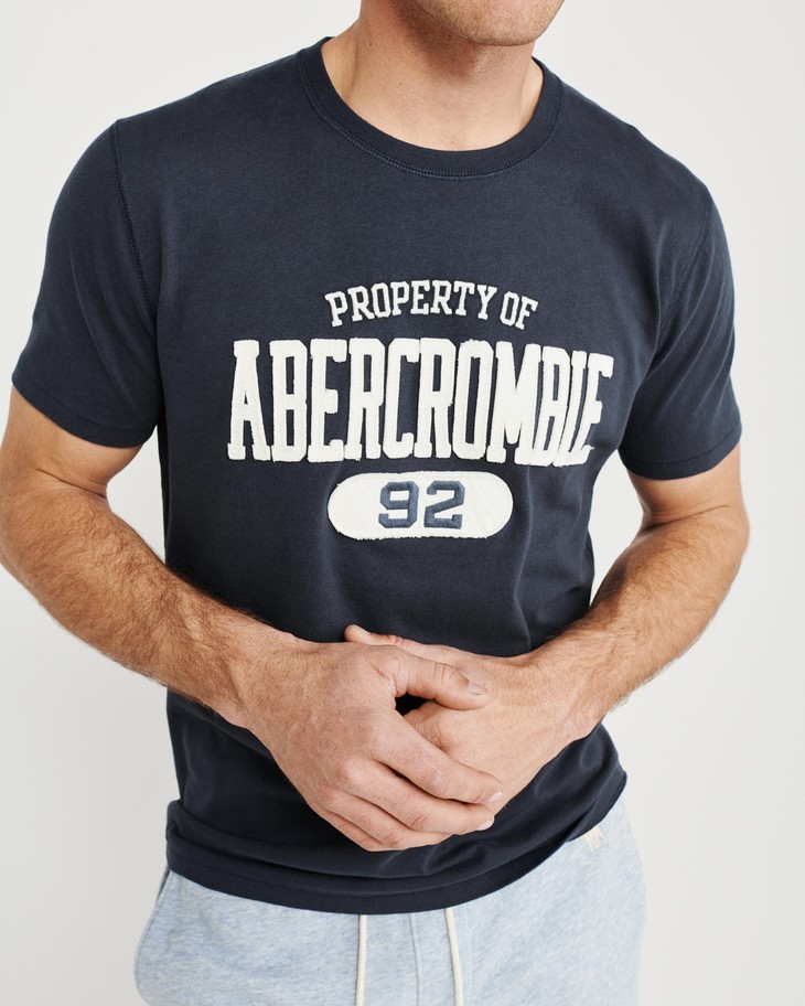 限时特价af男款刺绣logo短袖t恤