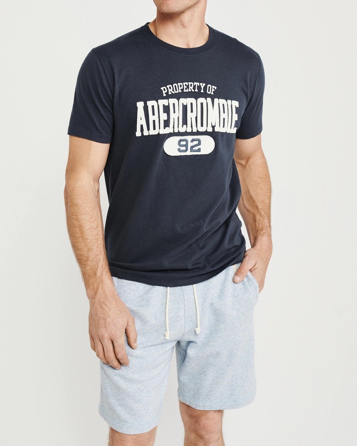 限时特价af男款刺绣logo短袖t恤