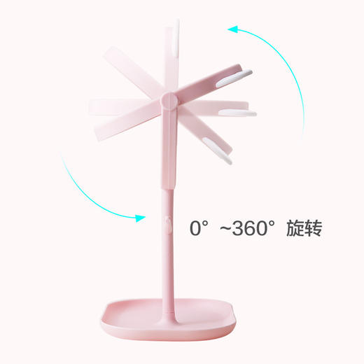 【萌宠卡通大号】旋转化妆镜台式梳妆镜带托盘化妆小镜子公主镜 商品图3