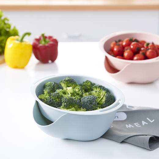 【双层可分离果盘】新年塑料懒人果盘 瓜子水果沥水盘创意家居用品 商品图1