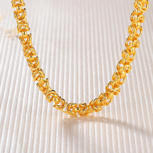 中国黄金加粗款黄金项链男士款足金四方泰国链 hzxa101e