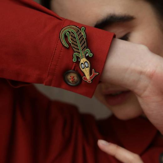 北京仓｜Macon & Lesquoy-CROCO PECHEUR-胸针［法国设计师 ］ 商品图1