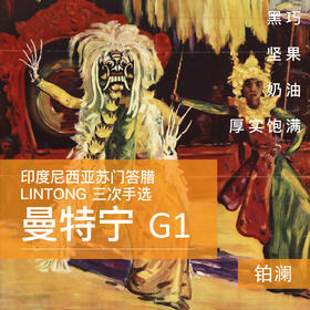 印度尼西亚苏门答腊LINTONG曼特宁三次手选G1咖啡豆 草本奶油巧克力
