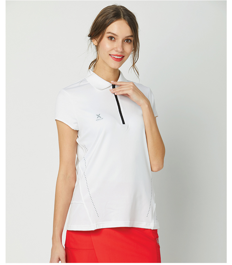 abacus高尔夫女款春夏季上衣 2676女式短袖t恤透气速干 黑色 s