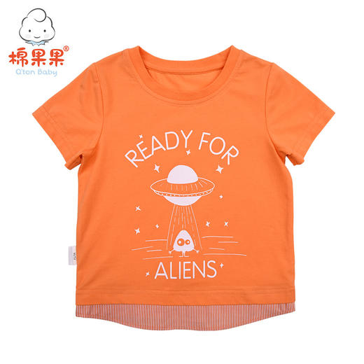 棉果果夏季男童宇航怪兽套头T恤M212140219276 商品图0