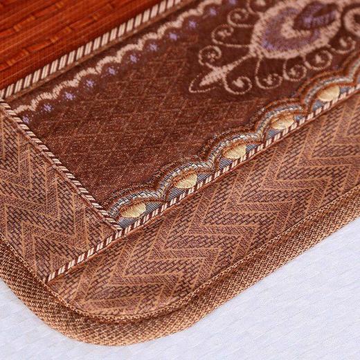 【水墨碳化环保竹凉席 双面席 送枕套】夏季双人竹凉席1.5米-1.8米折叠席双面席 商品图5