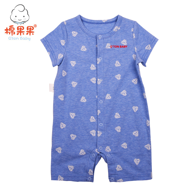 棉果果夏季男童帆船对开连体衣M212722219300