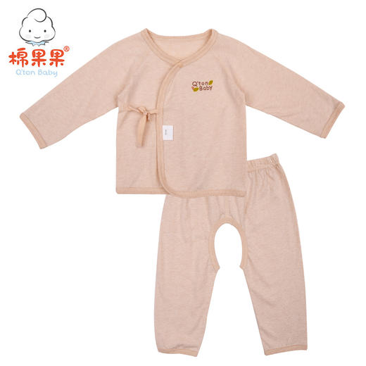 棉果果夏季新疆彩棉纯棉男童女童长袖偏襟开裆裤套装M201301119205 商品图0