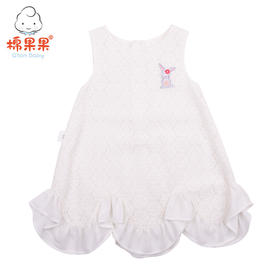 棉果果夏季女童无袖蕾丝连衣裙M222702419326