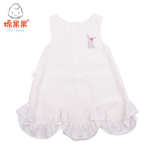 棉果果夏季女童无袖蕾丝连衣裙M222702419326 商品图0