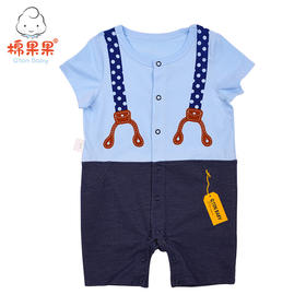 棉果果夏季男童婴童假两件连体衣M212722219301