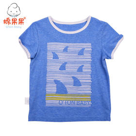 棉果果夏季男童氨棉汗布套头T恤M212140219293