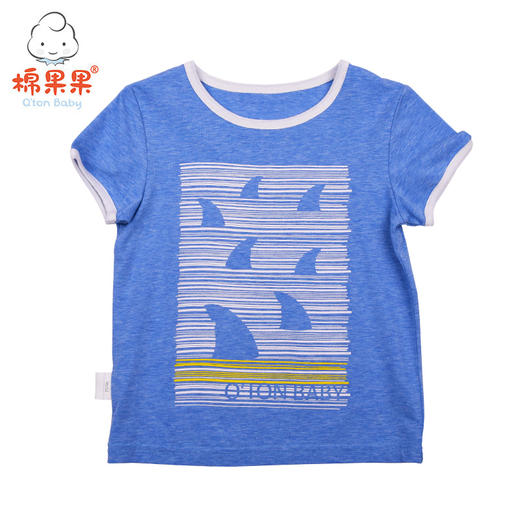 棉果果夏季男童氨棉汗布套头T恤M212140219293 商品图0