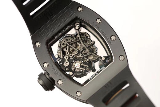 RICHARDMILLE 理查德·米勒 RM055系列！陶瓷上下表壳是台湾进口由ATPT陶瓷经历处理后形成Y-TZP陶瓷经高科技防手纹技术后呈现细腻柔润的敖亚黑色材质此色质厉经百年不变 商品图8