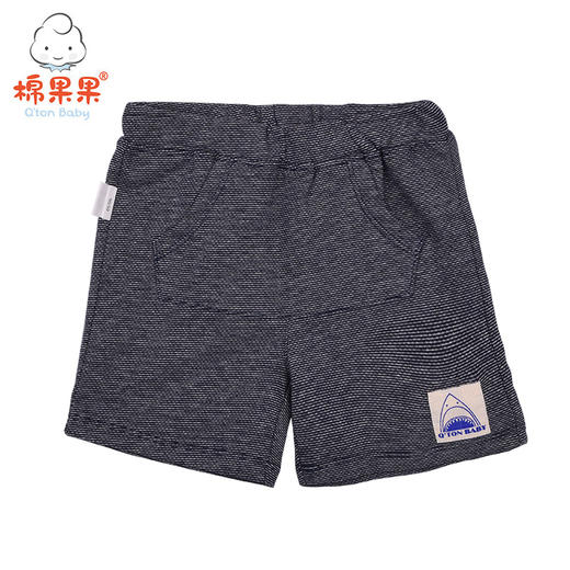 棉果果夏季男童色织条中裤短裤M212203419304 商品图0