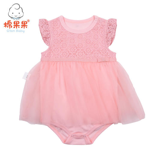 棉果果夏女童 公主裙三角连体衣连身衣哈衣M222711219331 商品图2