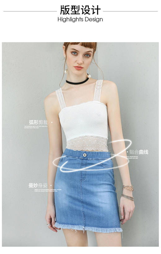 韩版菱形蕾丝抹胸裹胸 打底防走光抹胸短款吊带背心 商品图8