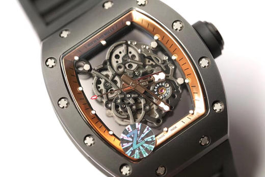 RICHARDMILLE 理查德·米勒 RM055系列！陶瓷上下表壳是台湾进口由ATPT陶瓷经历处理后形成Y-TZP陶瓷经高科技防手纹技术后呈现细腻柔润的敖亚黑色材质此色质厉经百年不变 商品图5
