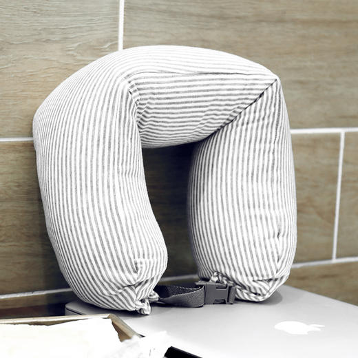 ODMALL U型枕全棉护颈枕颈部靠枕U型枕头旅行飞机枕趴睡枕靠枕 商品图5