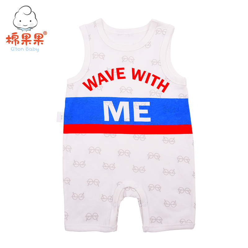 棉果果夏季男童背心连体衣连身衣哈衣M212724219298
