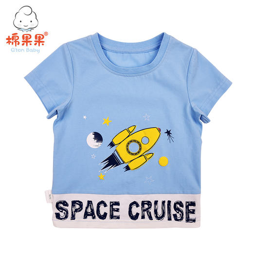 棉果果夏季男童撞色T恤M212140219273 商品图0