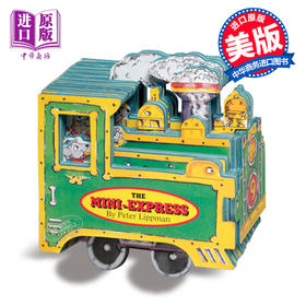 迷你车玩具书系列 迷你车子书 纸板书 英文原版 Mini Wheels The Mini Express 儿童玩具车车书 全彩英文Workman