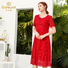 乔万尼夏红装礼服裙优雅真丝连衣裙桑蚕丝中长款EN2E565 商品缩略图1
